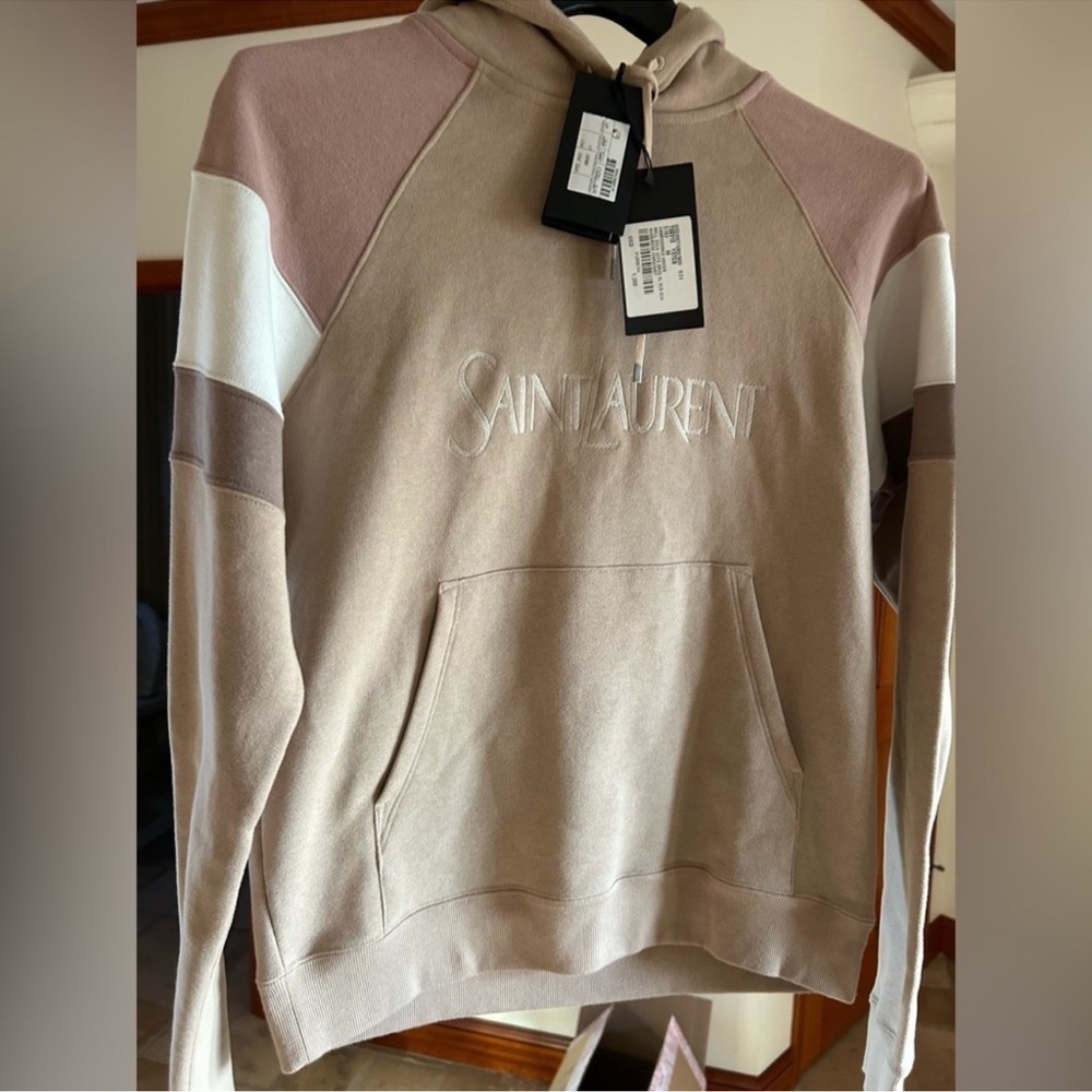 Men’s Saint Laurent cotton hoodie size medium, made in Italy